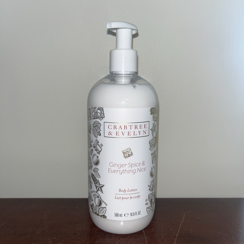 Crabtree & Evelyn GINGER SPICE & EVERYTHING NICE Body Lotion CHRISTMAS 16.9 oz
